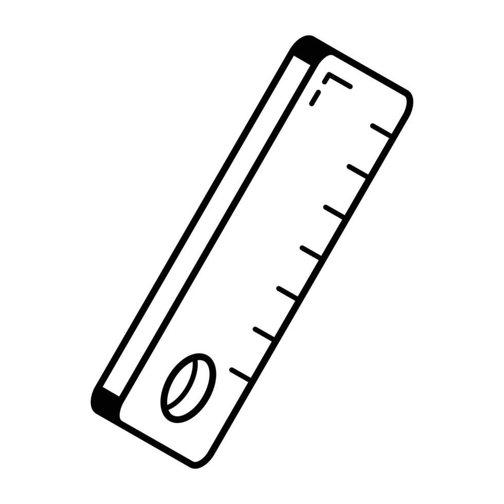 Modern line icon of a scale vector