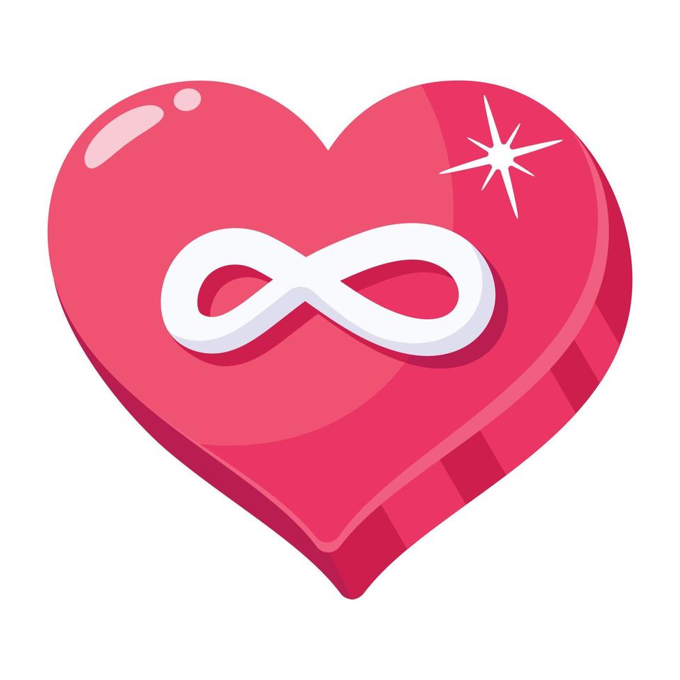 An eternal love flat icon download vector