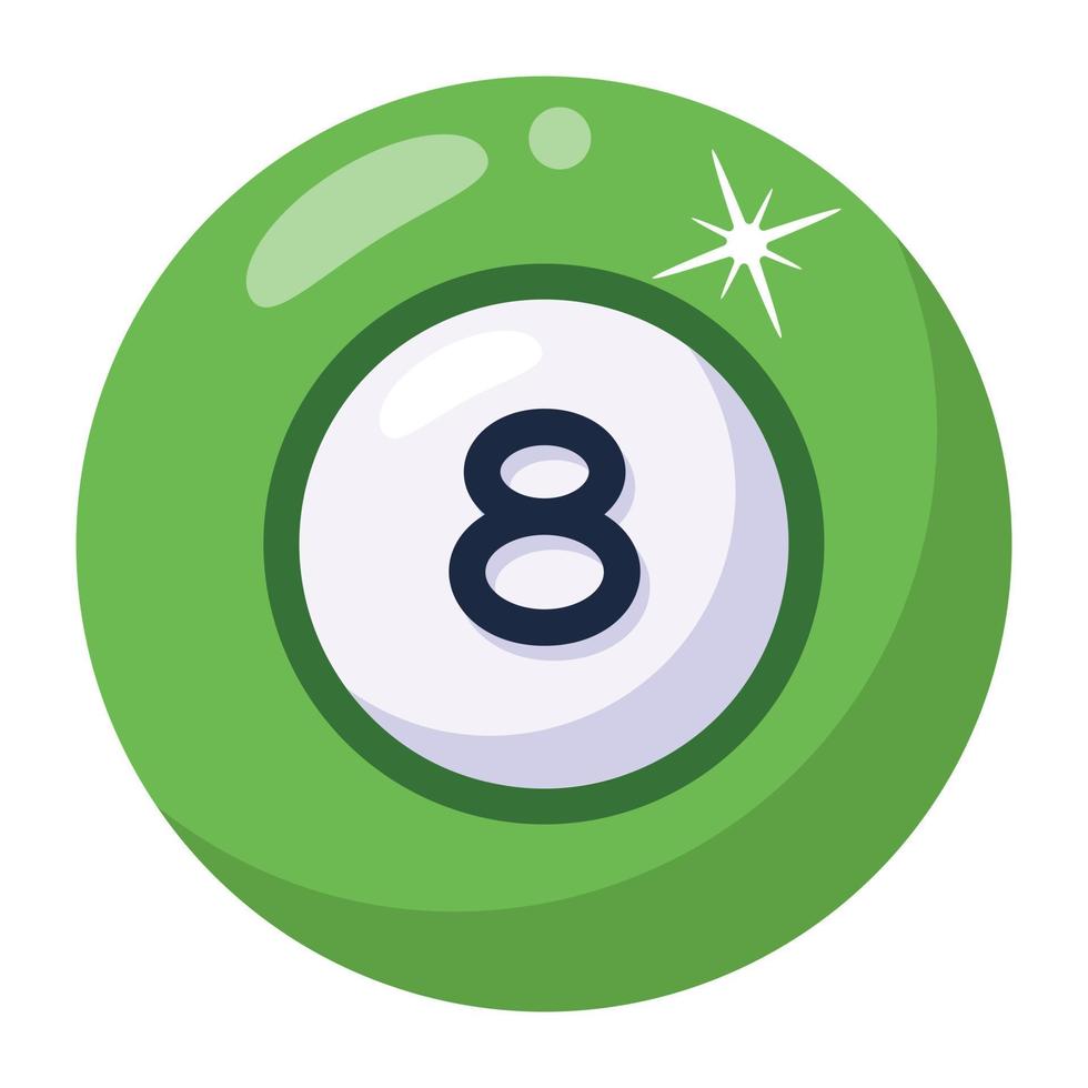 Check this flat icon of billiard ball vector