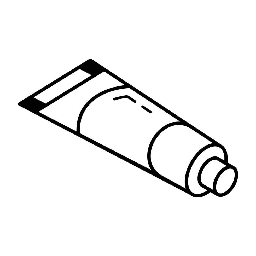 A paint tube isometric icon download vector