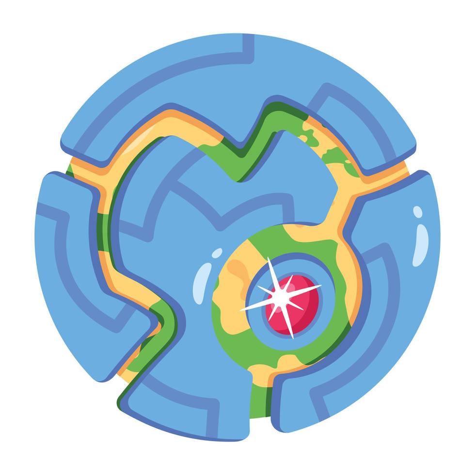 A well-designed flat icon of fantasy space vector