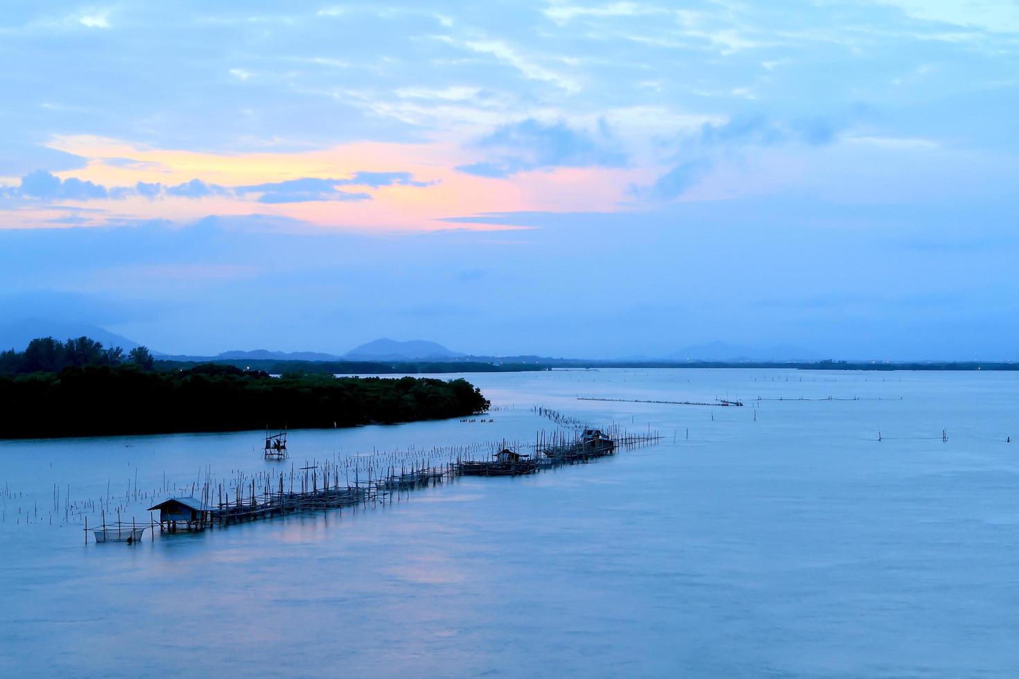 Shellfish farm, Thailand photo