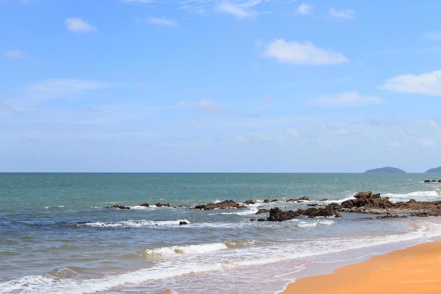 beach and beautiful tropical sea photo