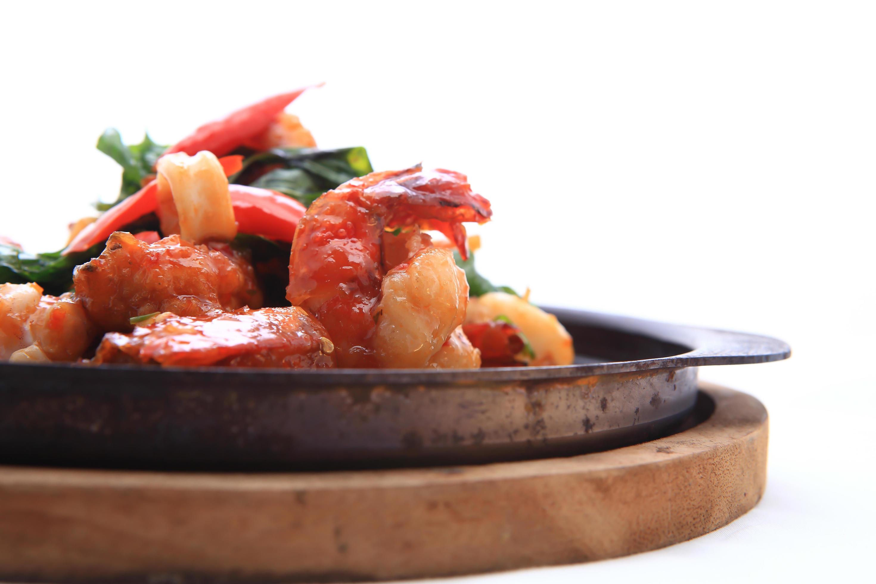 seafood stir fried with Thai herb. 10257911 Stock Photo at Vecteezy