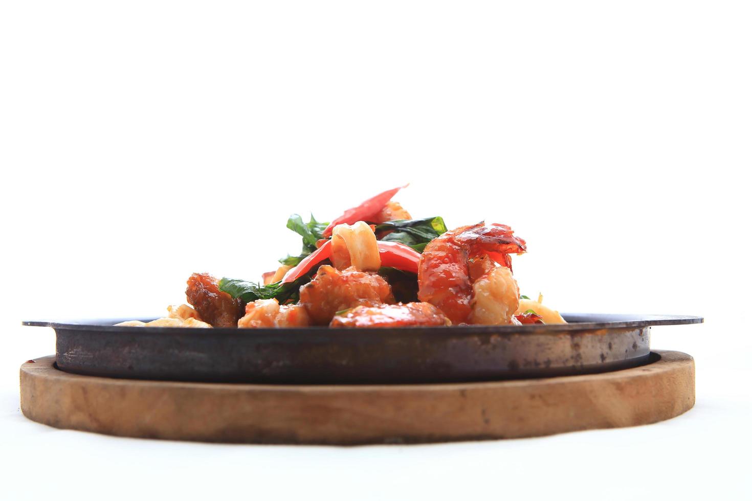 seafood stir fried with Thai herb. 10257912 Stock Photo at Vecteezy