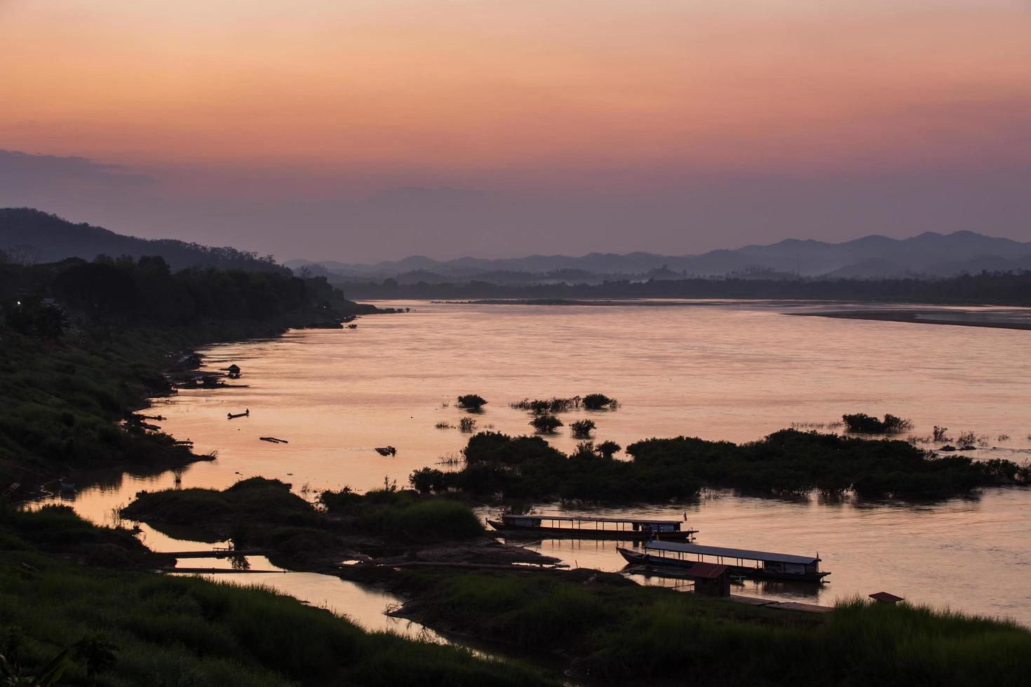 mekong river, thailand and laos photo