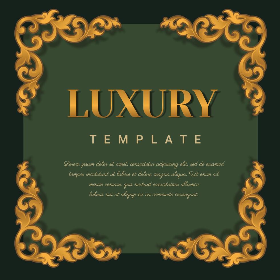 Decorative vintage frame for invitations, frames, menus, labels and websites. vector