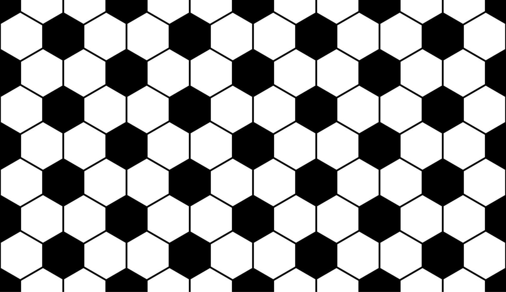 black white hexagon seamless pattern soccer.football pattern vector