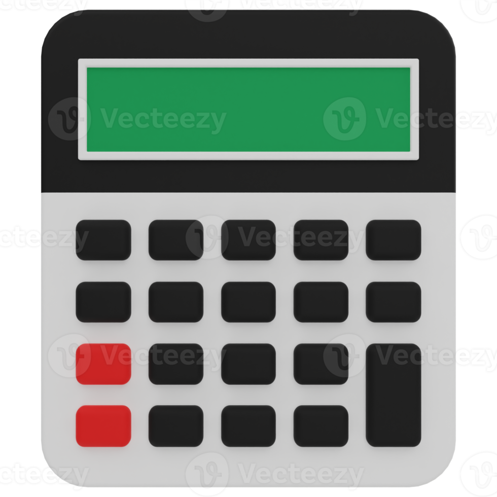 Calculator 3D Illustration png