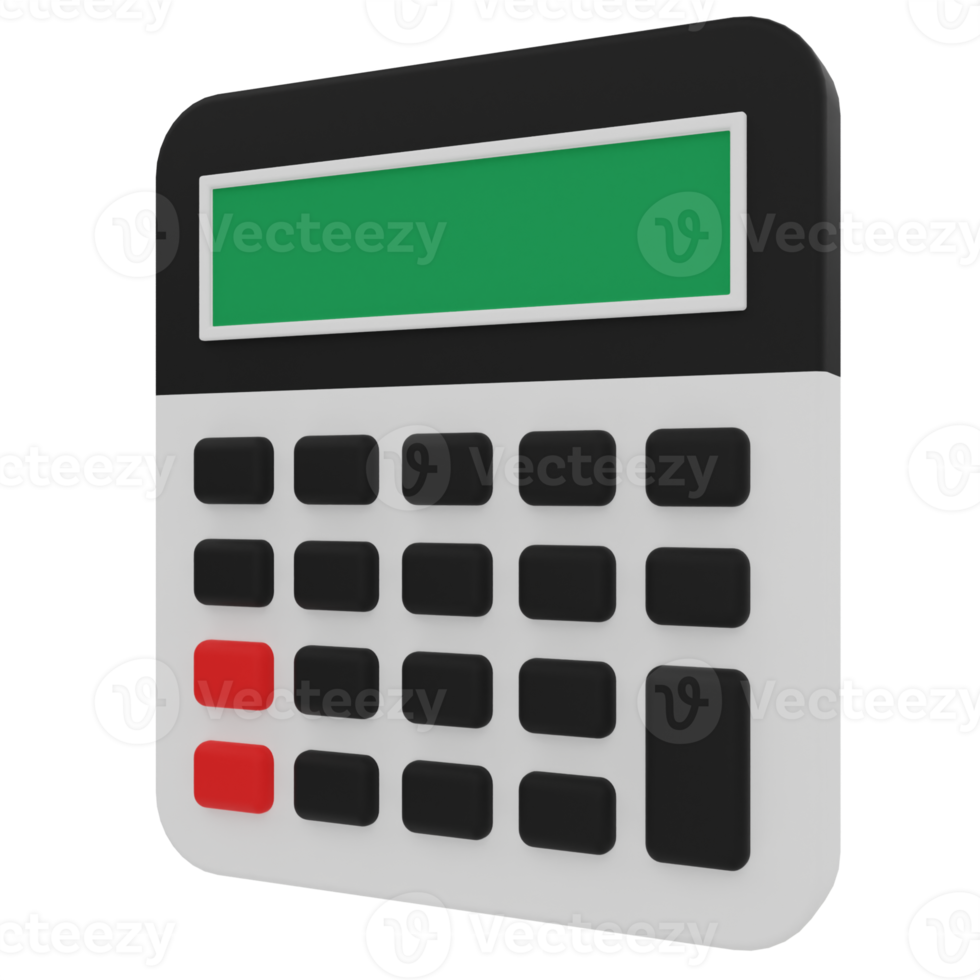 Calculator 3D Illustration png