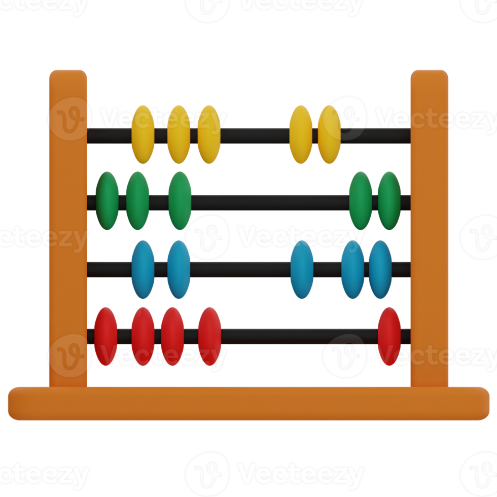 abacus 3d illustration png