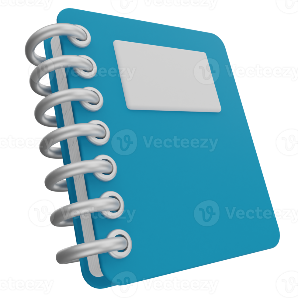 Notebook 3D Illustration png