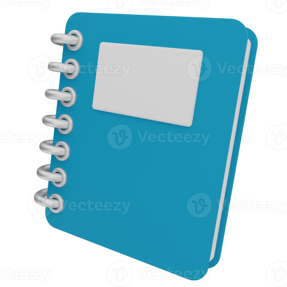 Notebook 3D Illustration png