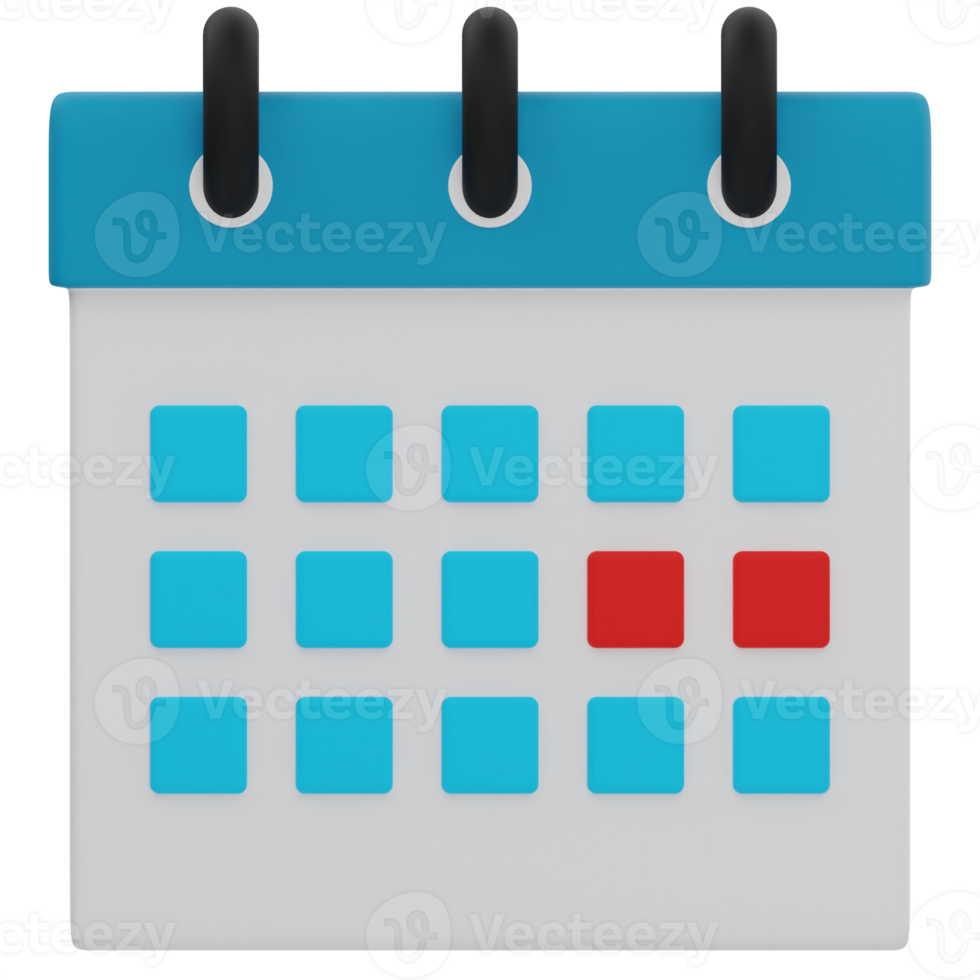 Time Table 3D Illustration png