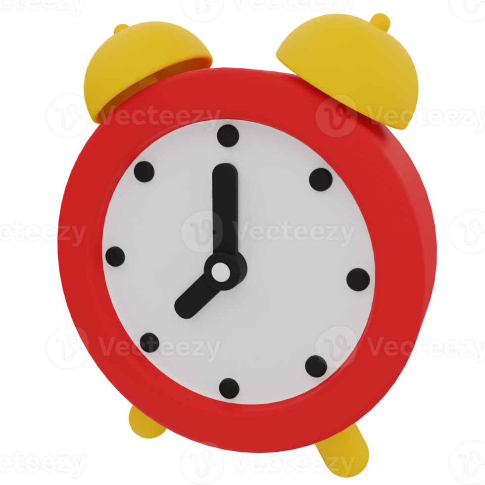 Alarm Clock 3D Illustration png