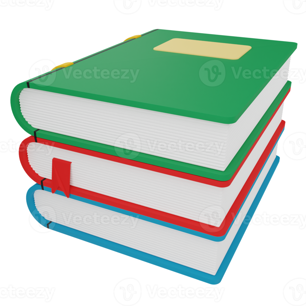Books 3D Illustration png