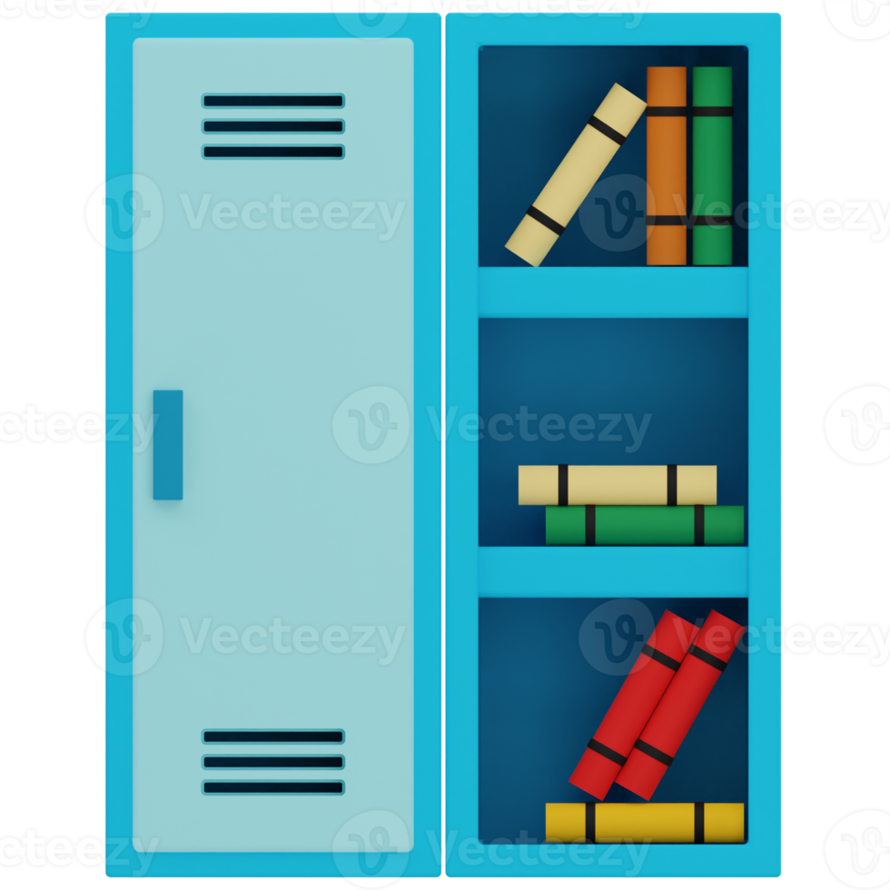 Lockers 3D Illustration png