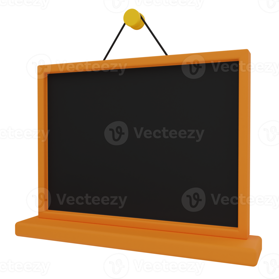 Blackboard 3D Illustration png