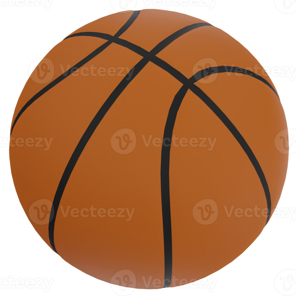 ilustración 3d de baloncesto png