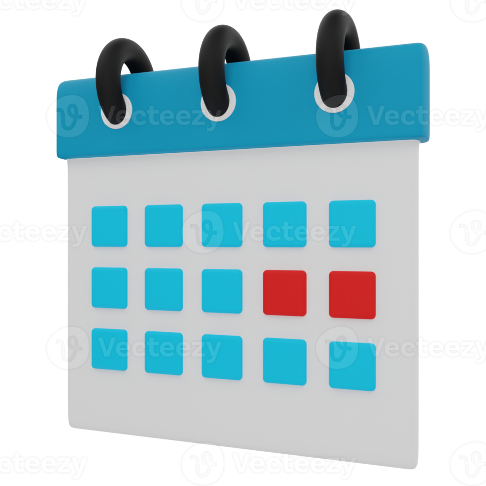 Time Table 3D Illustration png