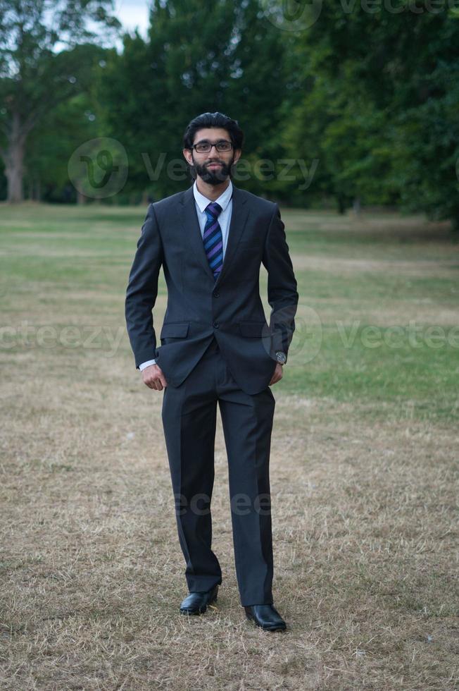 Asian Male Posing at Local Public Park of Luton England UK photo