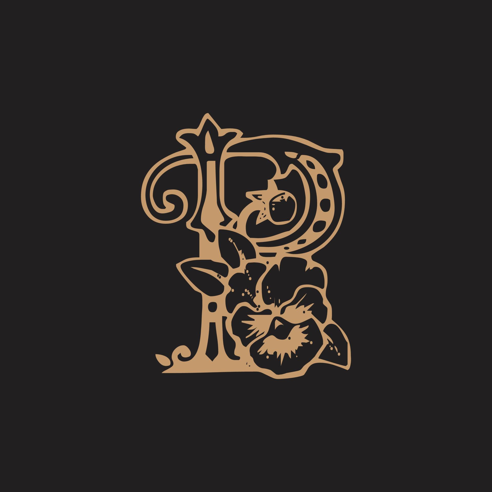 P Letter Ornament Decorate Vector Stock Image 10260080 Vector Art at