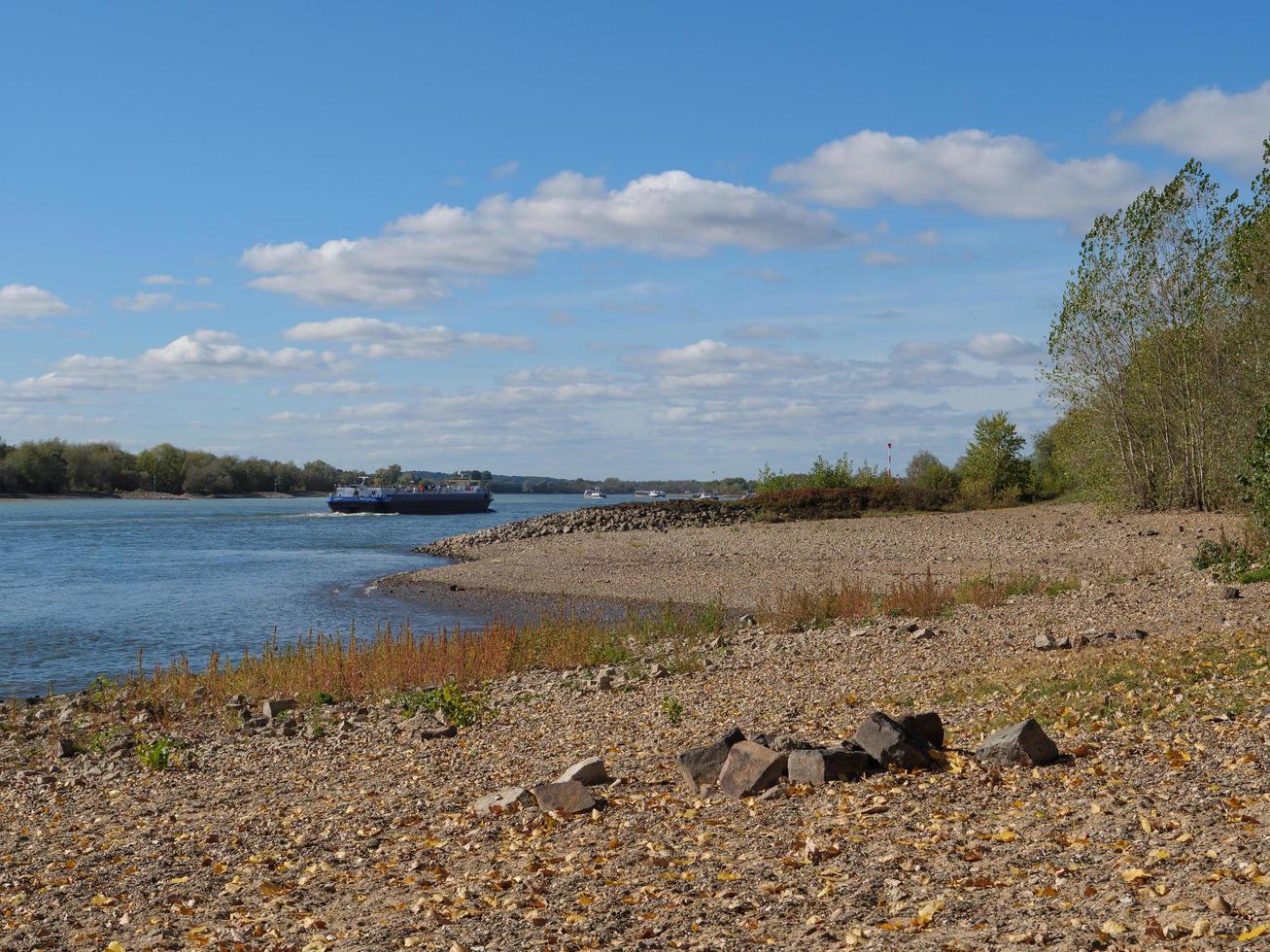 the river rhine near wesel photo