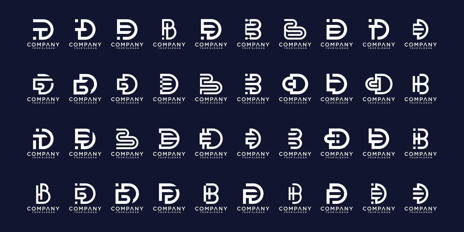 conjunto de diseño de logotipo az.monogram inicial abstracto, iconos para negocios de lujo, elegante vector