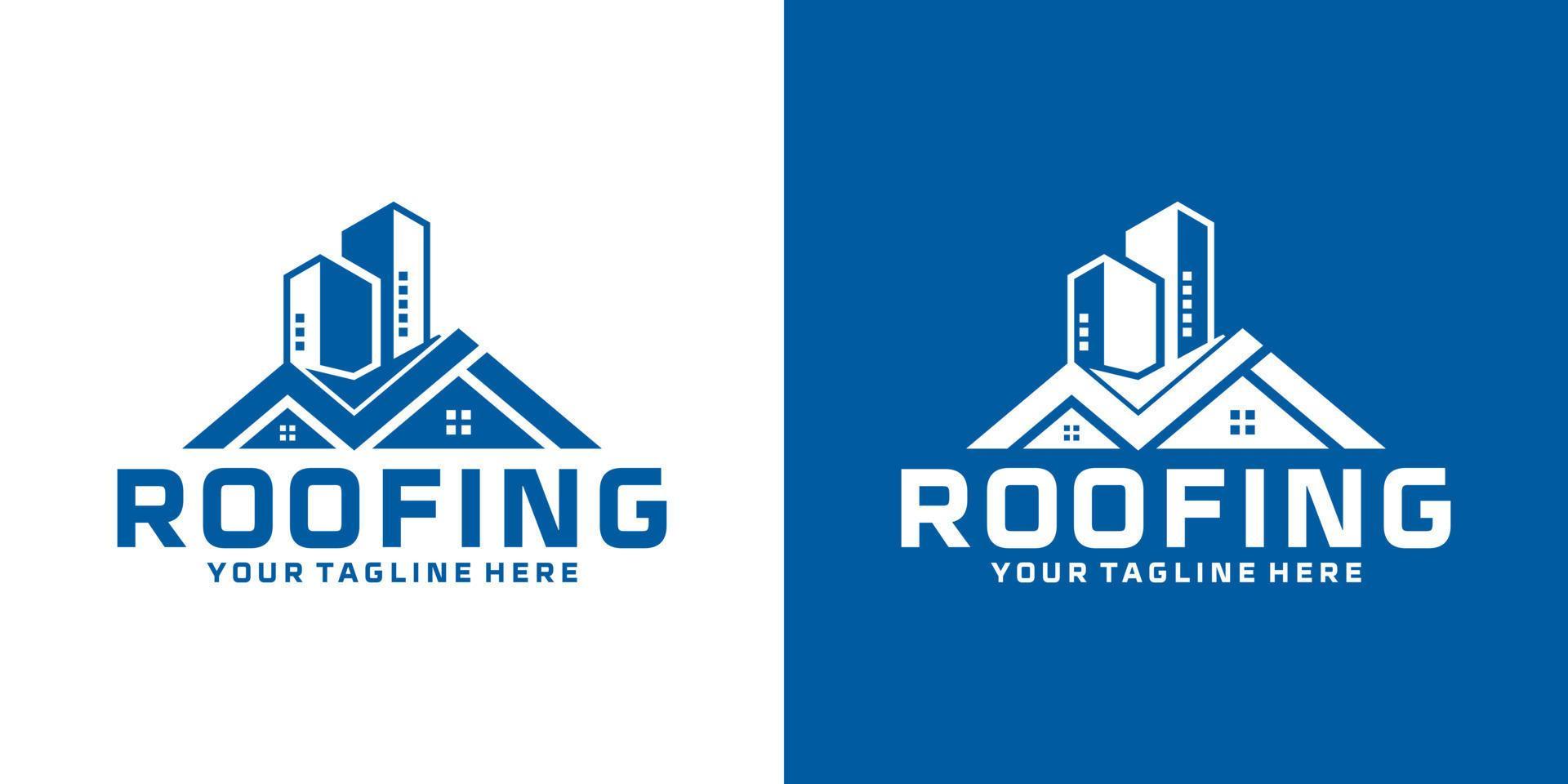 building roof logo design, architecture 10261168 Vector Art at Vecteezy