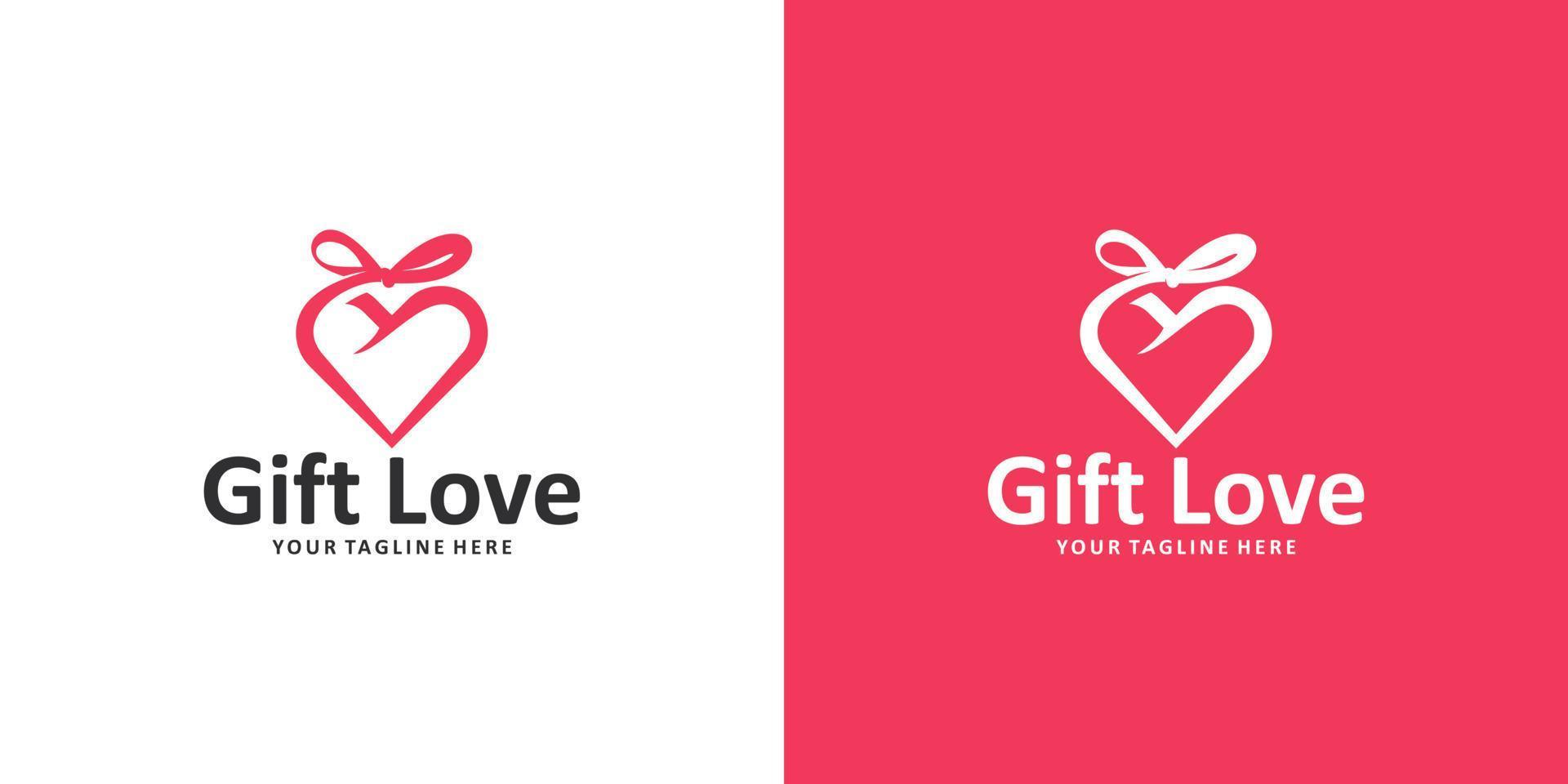 beloved gift logo design inspiration vector
