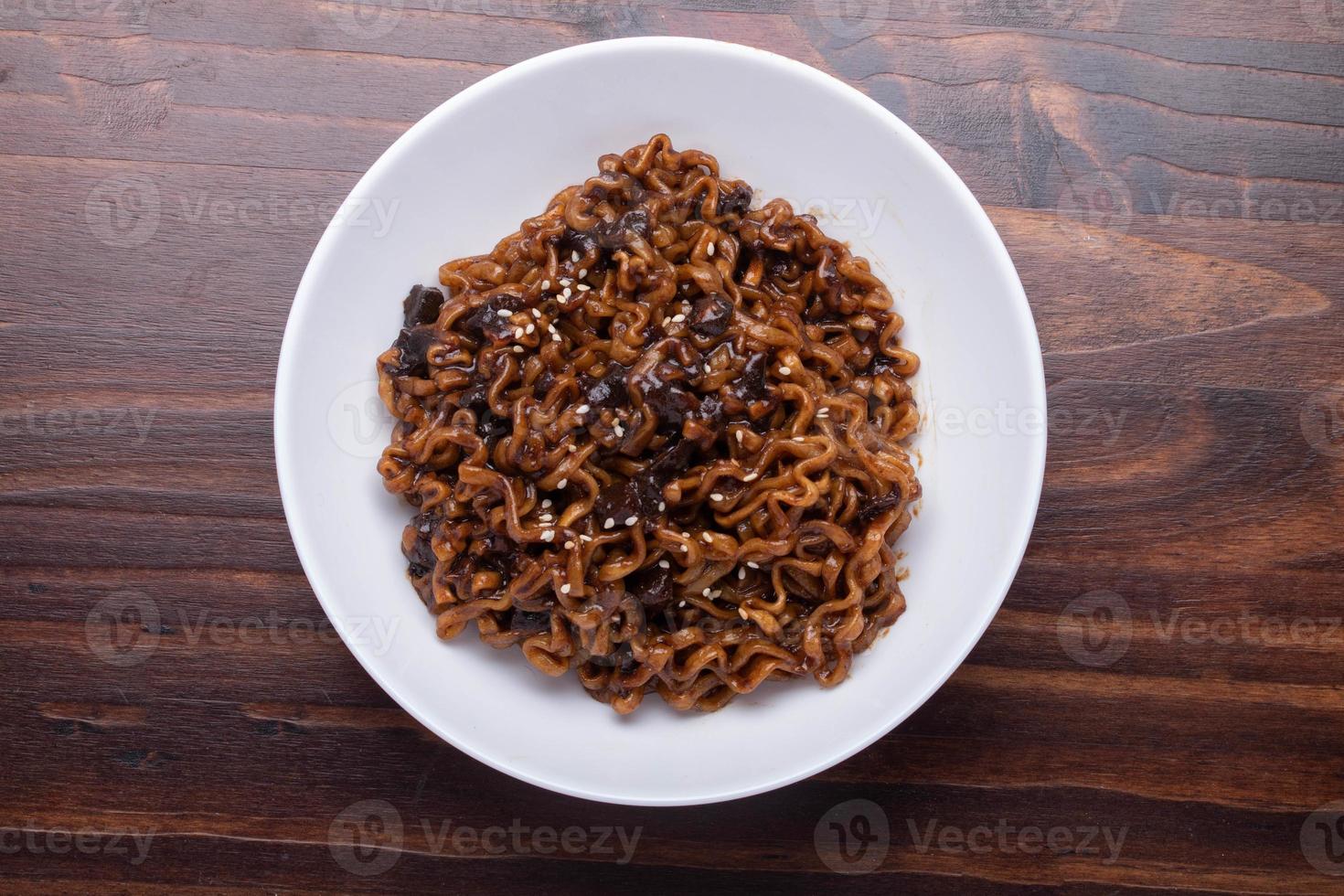 Jajangmyeon or JJajangmyeon instant noodles black bean sauce Korean