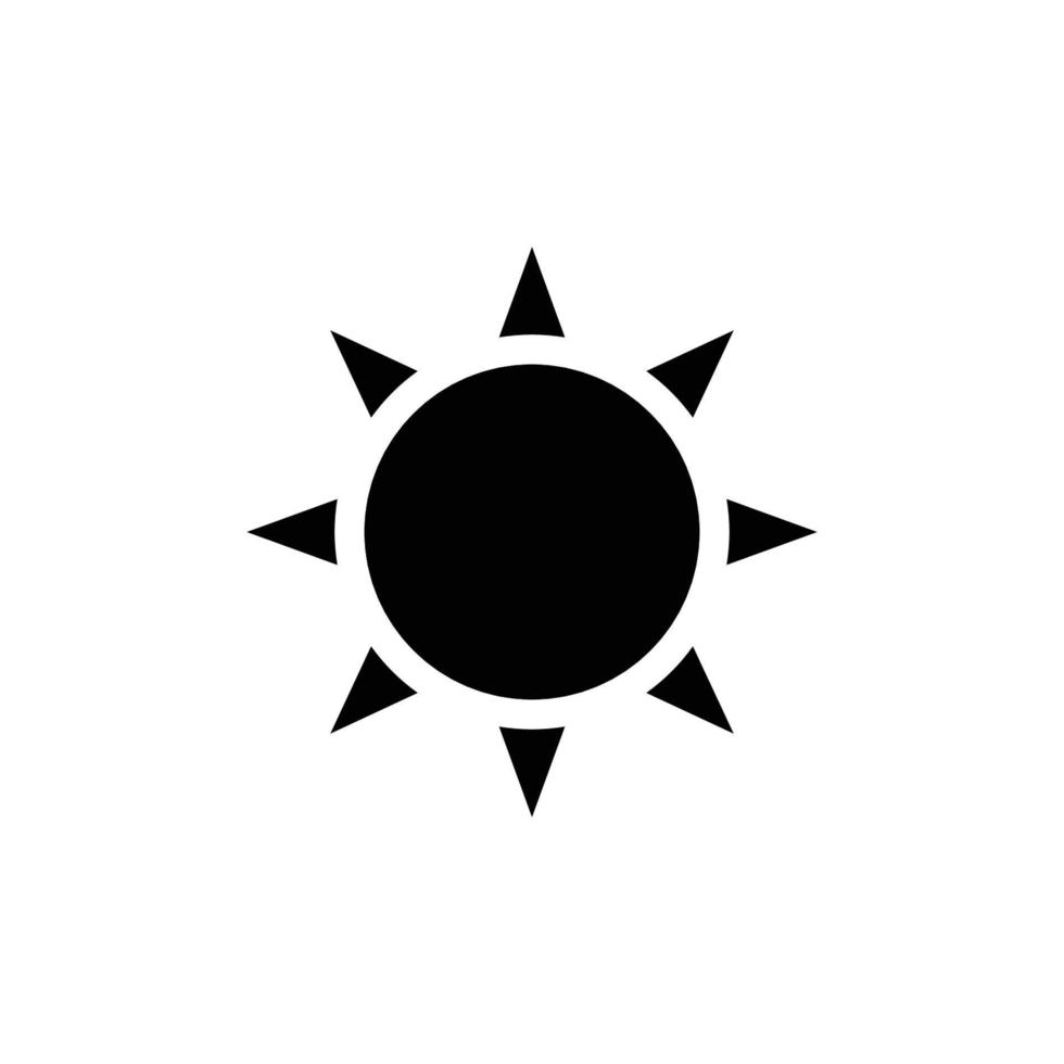 Sun vector icon