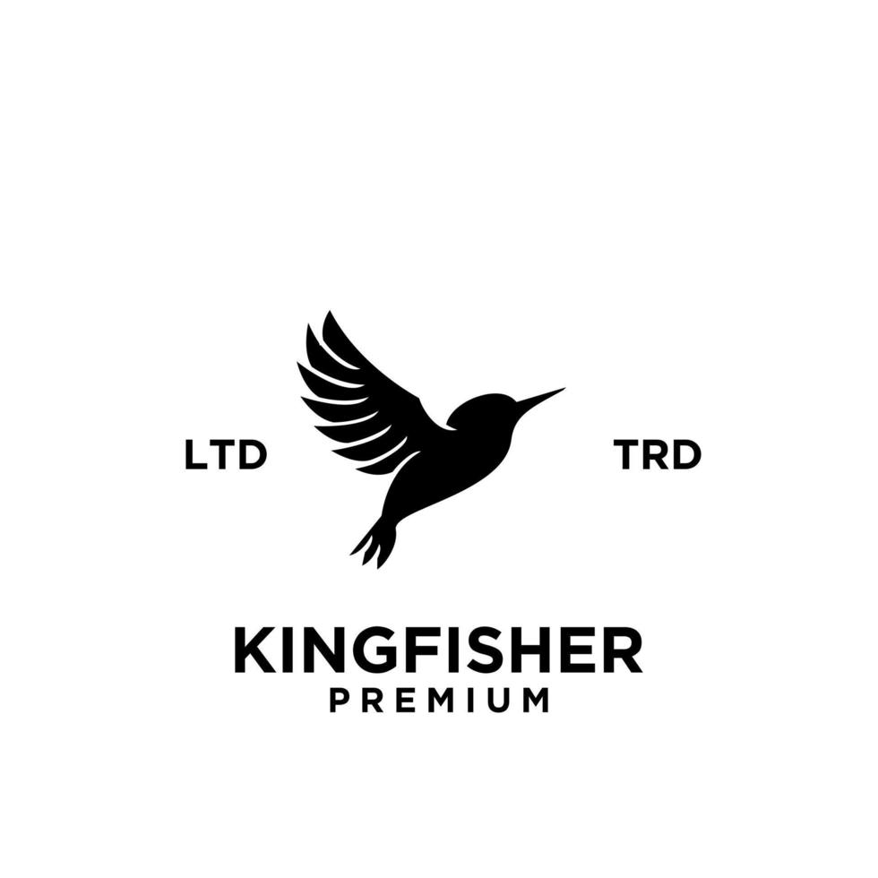 kingfisher line logo vector design