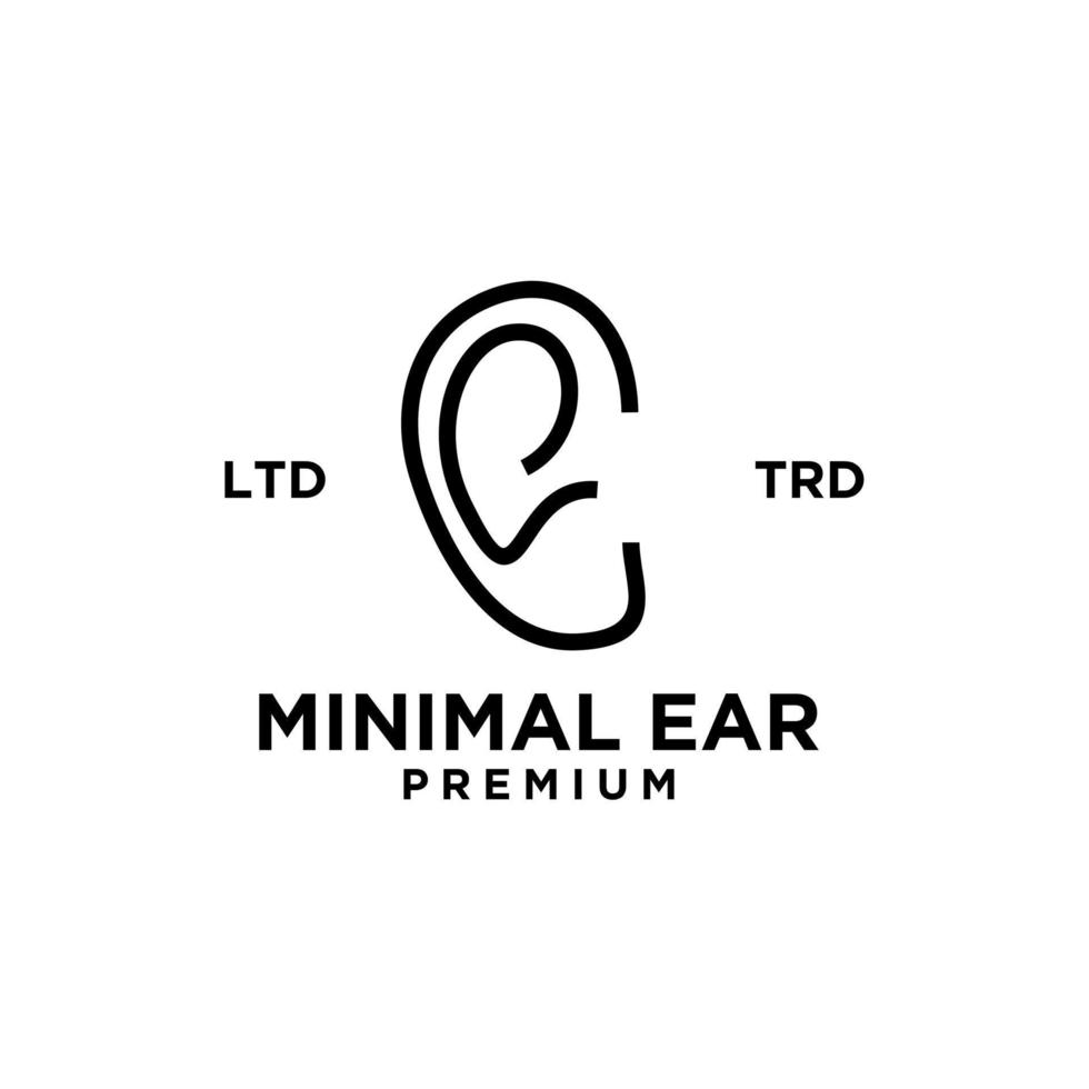 Ear Hearing Logo Template Vector Icon
