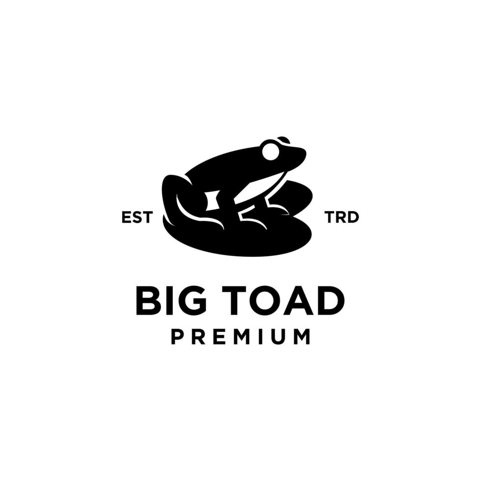 big toad vector logo design