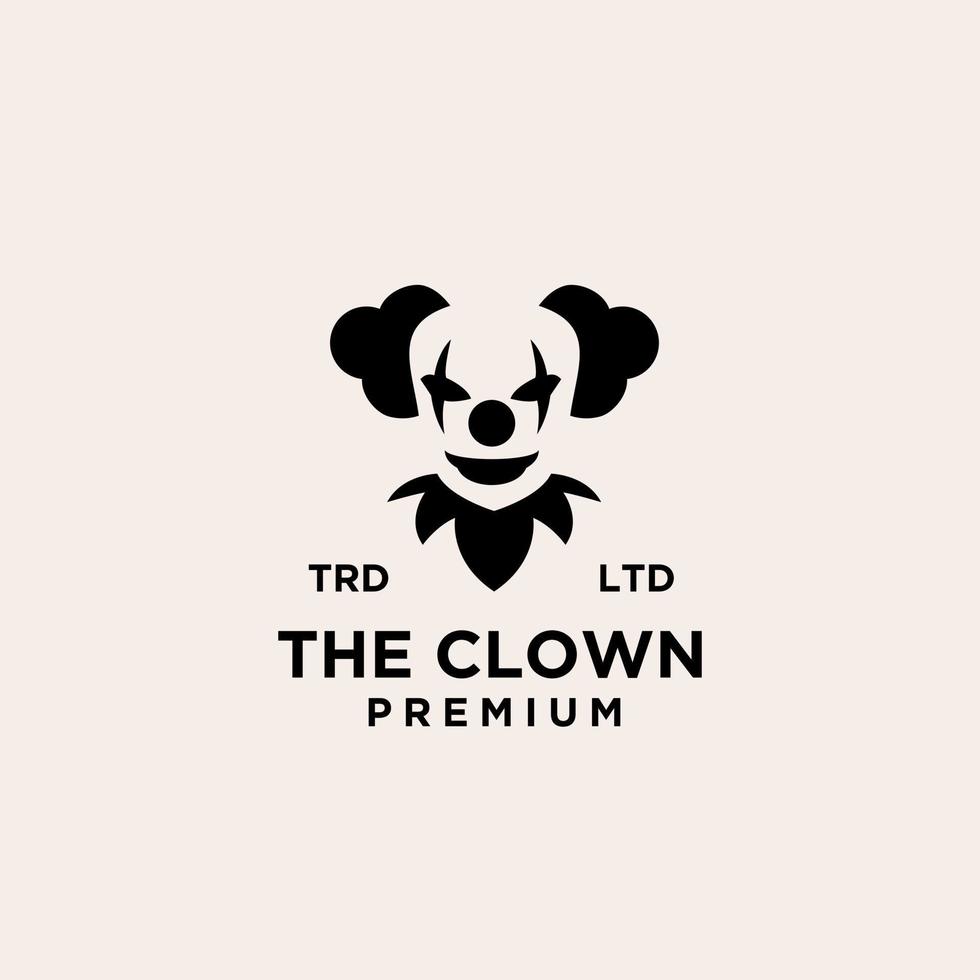 Premium clown  joker logo icon design vector illustration