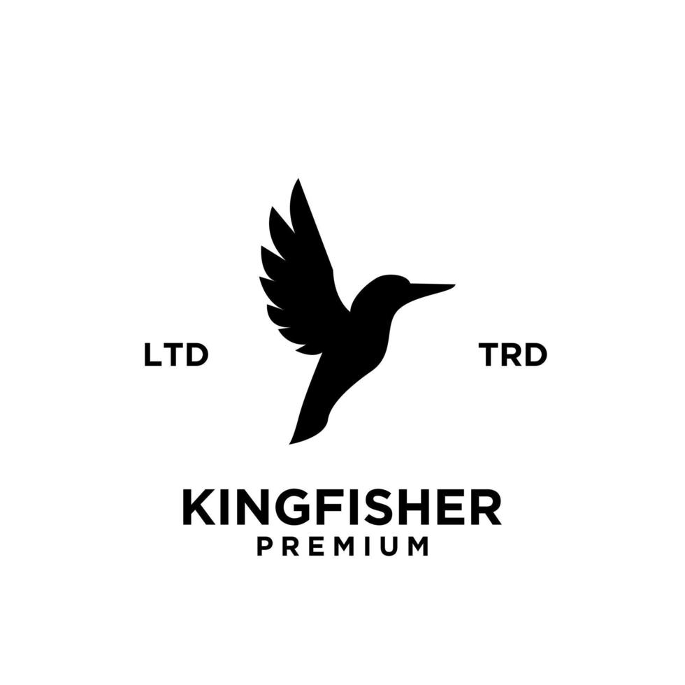 kingfisher line logo vector design