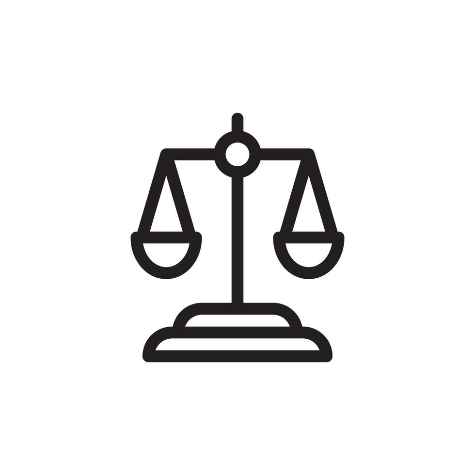 Balance Scales Icon EPS 10 vector