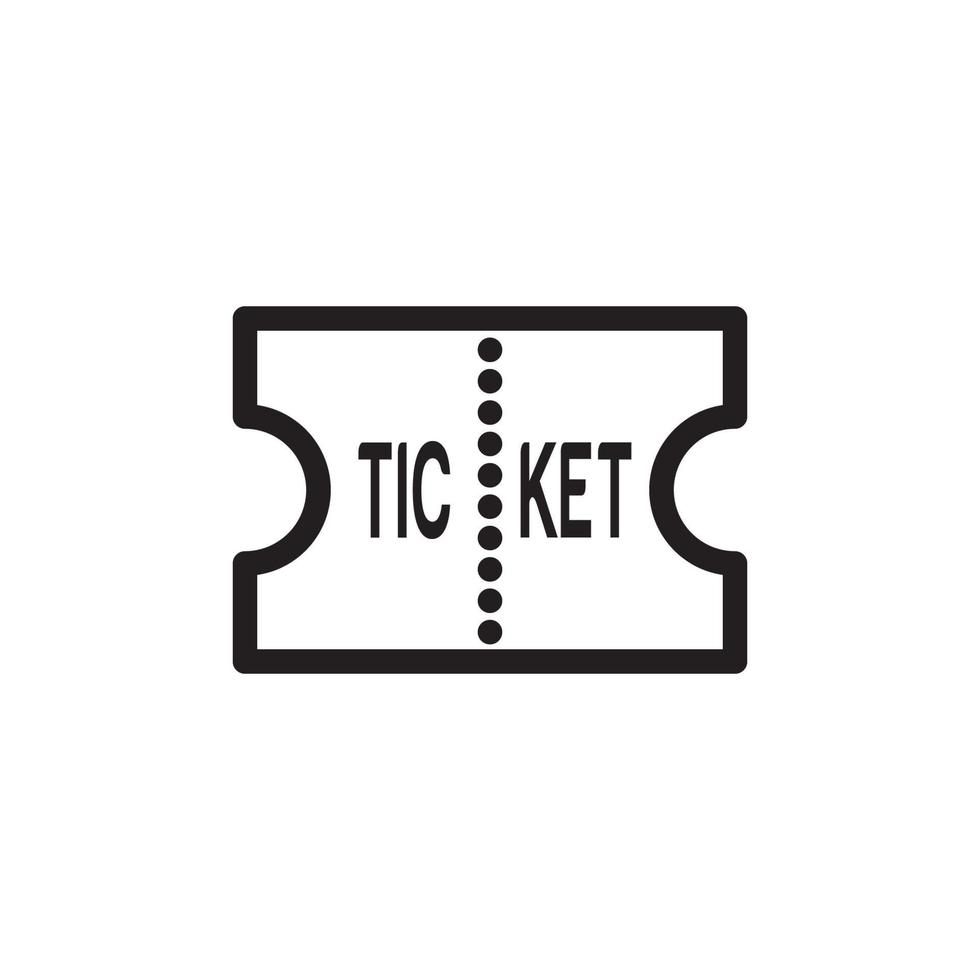 Ticket Icon EPS 10 vector