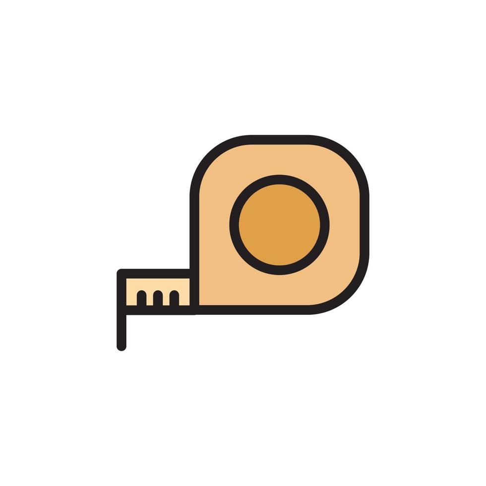 Roll Ruler Icon EPS 10 vector
