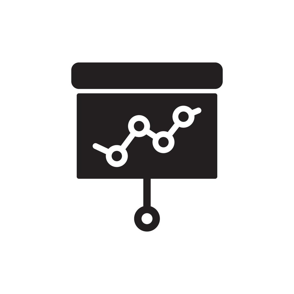 Presentation Board Icon EPS 10 vector