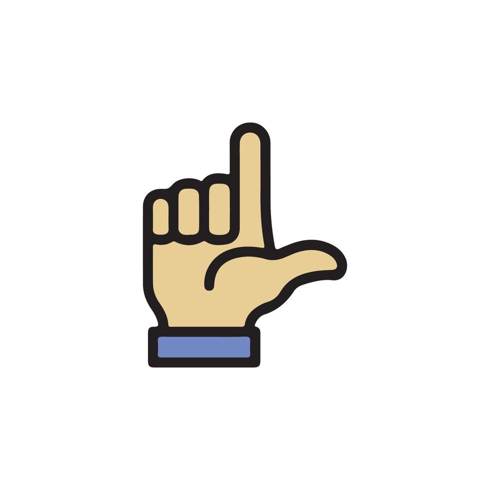 Gestures of Human Hands Icon EPS 10 vector