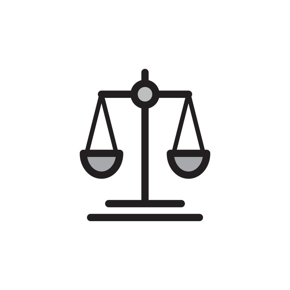 Balance Scales Icon EPS 10 vector