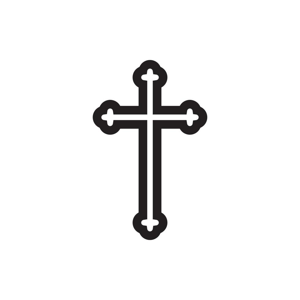 Religion Cross Icon EPS 10 vector