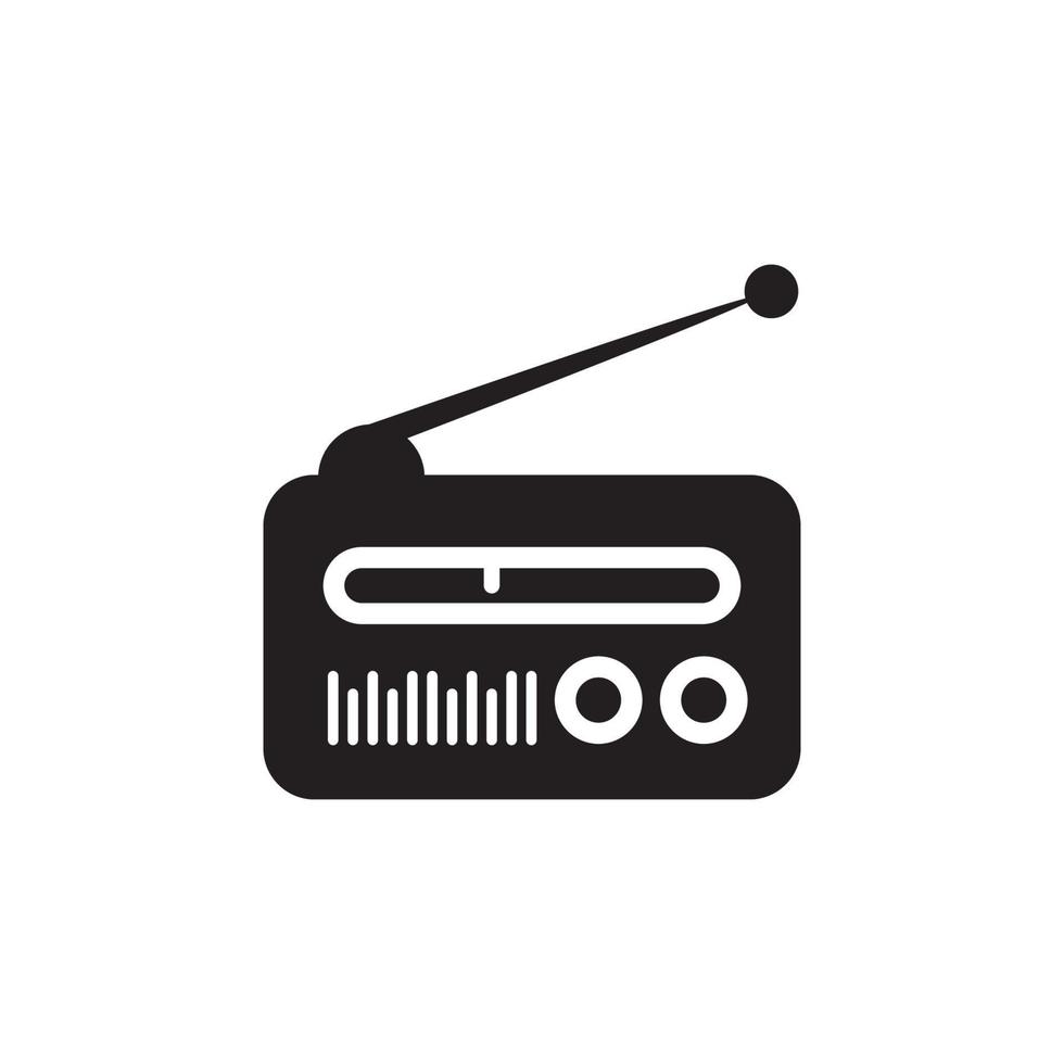 icono de radio eps 10 vector