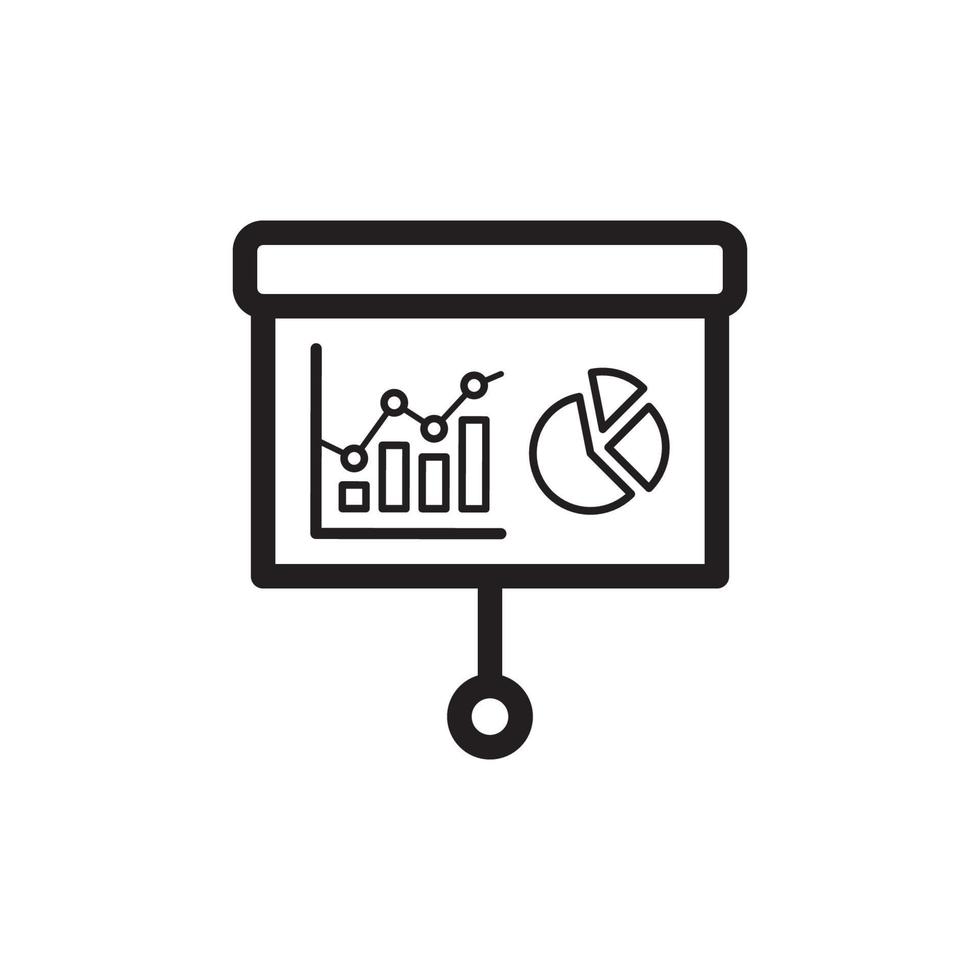 Presentation Board Icon EPS 10 vector
