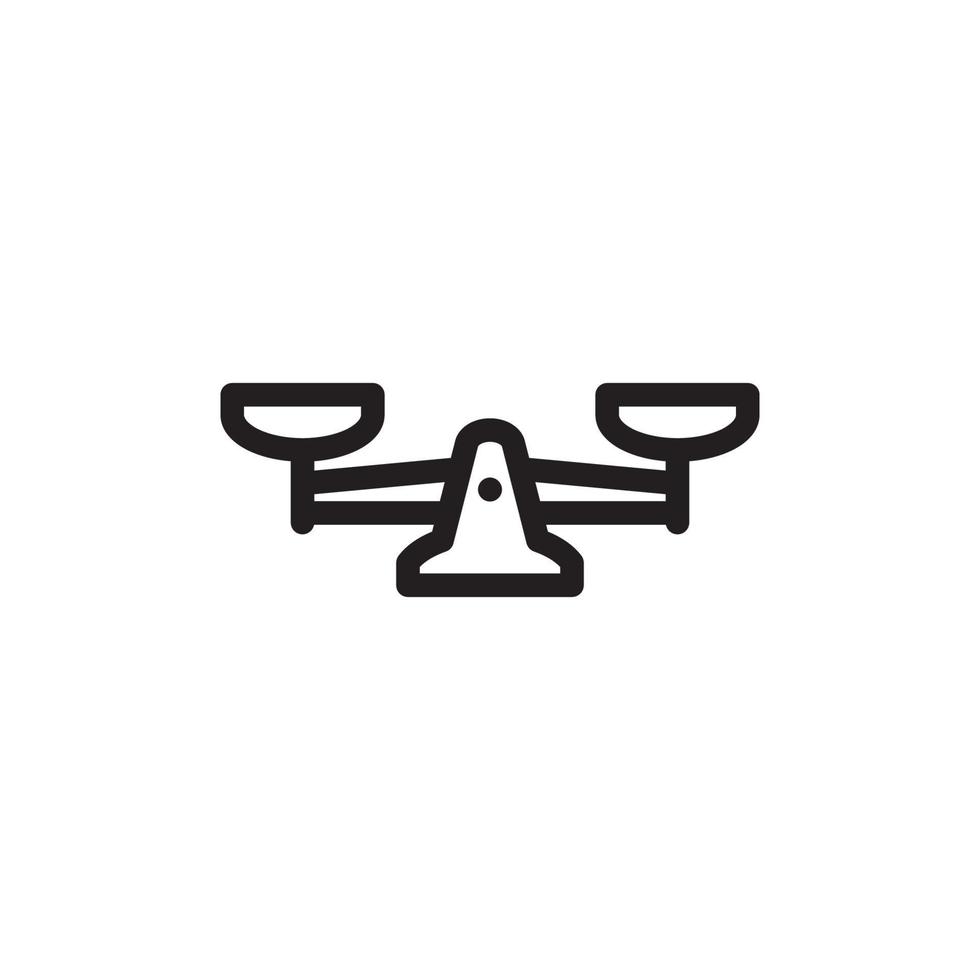 Balance Scales Icon EPS 10 vector
