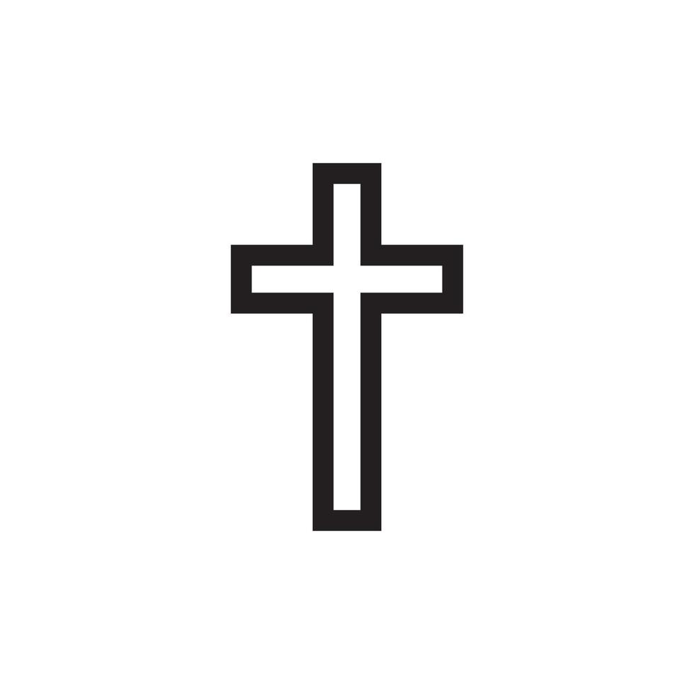 Religion Cross Icon EPS 10 vector