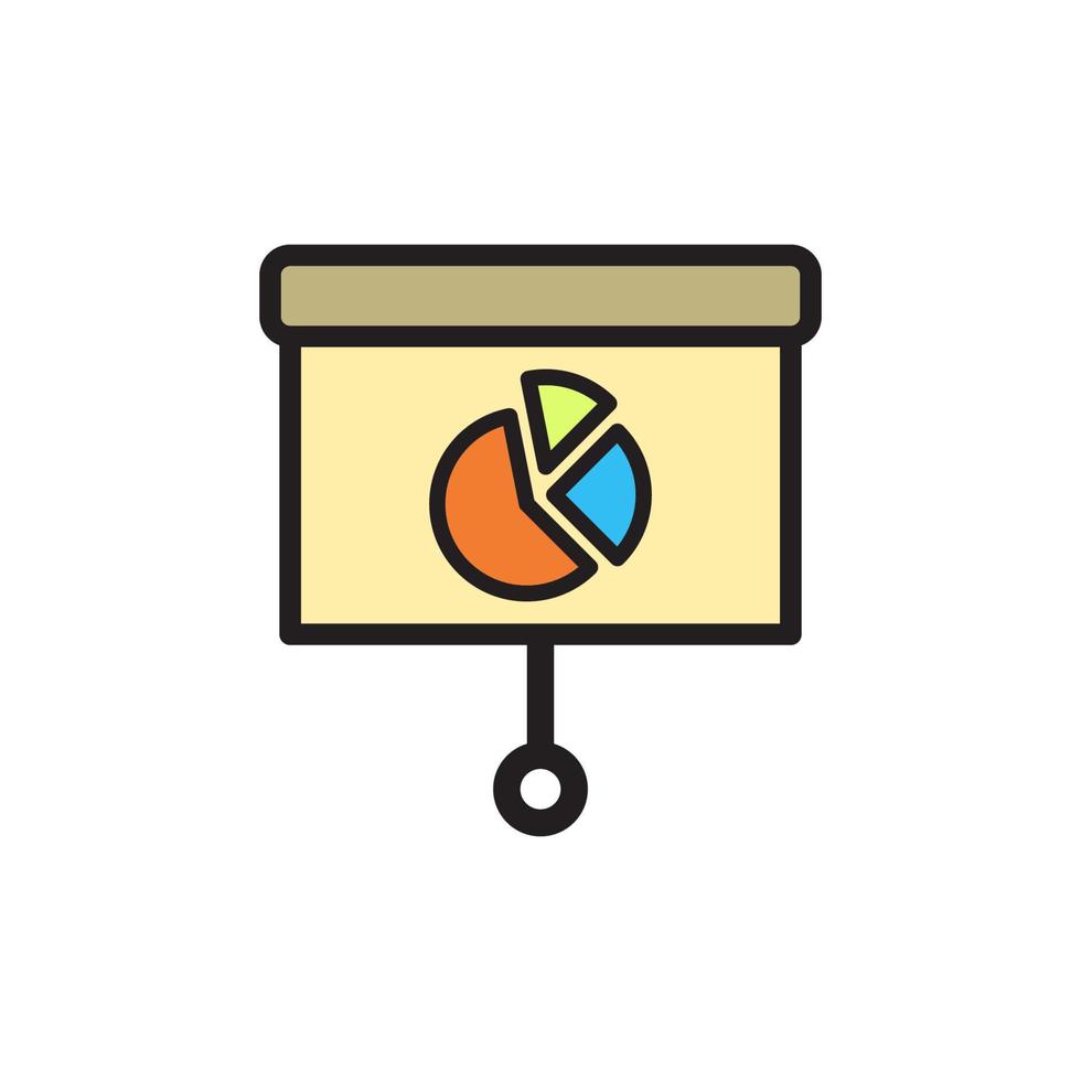 Presentation Board Icon EPS 10 vector