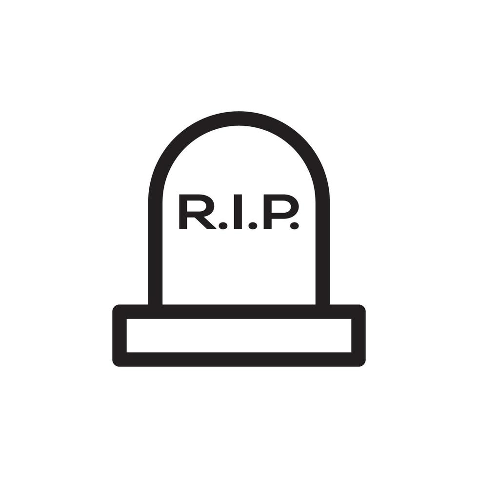 Tombstone Icon EPS 10 vector